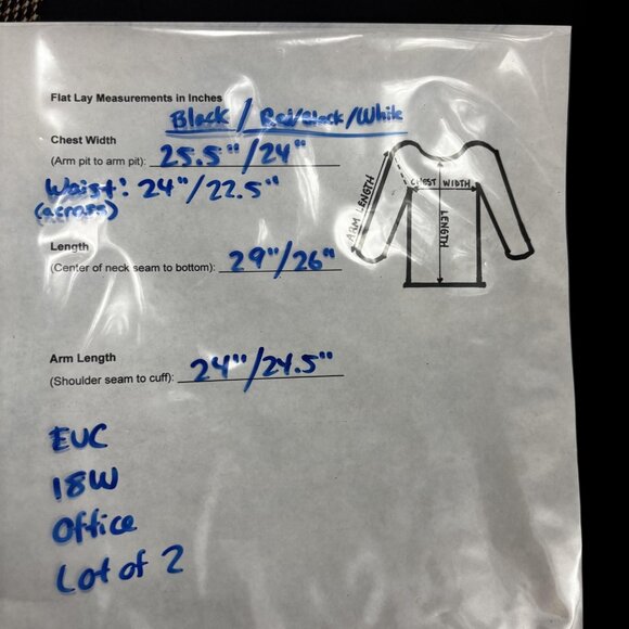 Lot of 2 Le Suit Blazer Jackets Womens 18W Black Houndstooth Office Career - Picture 6 of 16